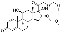 9-Fluoro-11β,17-dihydroxy-16α,21-bis(MethoxyMethoxy)-pregna-1,4-diene-3,20-dione CAS#: 2822-16-4