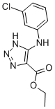 5-[(3-Chlorophenyl)amino]-1H-1,2,3-triazole-4-carboxylicacid ethyl ester CAS#: 28924-61-0