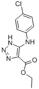 5-[(4-Chlorophenyl)amino]-1H-1,2,3-triazole-4-carboxylicacid ethyl ester CAS#: 28924-63-2