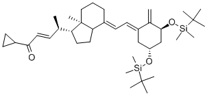(2E,4R)-4-[(1R,3aS,4E,7aR)-4-[(2E)-2-[(3S,5R)-3,5-Bis[[(tert-butyl)dimethylsilyl]oxy]-2-methylenecyclohexylidene]ethylidene]octahydro-7a-methyl-1H-inden-1-yl]-1-cyclopropyl-2-penten-1-one CAS#: 112849-17-9