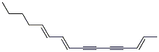(2E,8E,10E)-2,8,10-Pentadecatriene-4,6-diyne CAS#: 19812-23-8