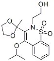 2H-1,2-Benzothiazine-2-ethanol, 4-isopropoxy-3-(2-methyl-1,3-dioxolan-2-yl)-, 1,1-dioxide CAS#: 13580-65-9