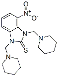 2H-Benzimidazole-2-thione, 1,3-dihydro-1,3-bis(1-piperidinylmethyl)-4-nitro- CAS#: 112094-11-8