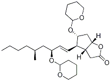 2H-Cyclopenta[b]furan-2-one,hexahydro-4-[(1E,3S,5S)-5-Methyl-3-[(tetrahydro-2H-pyran-2-yl)oxy]-1-nonen-1-yl]-5-[(tetrahydro-2H-pyran-2-yl)oxy]-, (3aR,4R,5R,6aS)- CAS#: 101849-78-9