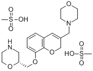 (2R)-2-[[[3-(4-MORPHOLINYLMETHYL)-2H-1-BENZOPYRAN-8-YL]OXY]METHYL]MORPHOLINE DIMETHANESULFONATE CAS#: 205242-62-2