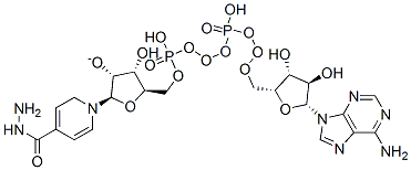 (2R,3R,4R,5R)-5-[[[[(2R,3R,4R,5R)-5-(6-aminopurin-9-yl)-3,4-dihydroxy-oxolan-2-yl]methoxy-hydroxy-phosphoryl]oxy-hydroxy-phosphoryl]oxymethyl]-2-[4-(hydrazinecarbonyl)pyridin-1-yl]-4-hydroxy-oxolan-3-olate CAS#: 2668-07-7
