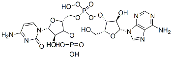 [(2R,3R,4R,5R)-5-(4-amino-2-oxo-pyrimidin-1-yl)-2-[[[(2R,3R,4R,5R)-5-( 6-aminopurin-9-yl)-4-hydroxy-2-(hydroxymethyl)oxolan-3-yl]oxy-hydroxy- phosphoryl]oxymethyl]-4-hydroxy-oxolan-3-yl]oxyphosphonic acid CAS#: 24458-29-5