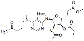 [(2R,3R,4R,5S)-5-[6-(3-carbamoylpropylamino)purin-9-yl]-3,4-dipropanoy loxy-oxolan-2-yl]methyl propanoate CAS#: 104124-23-4