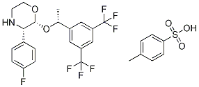 (2R,3S)-2-[(1R)-1-[3,5-Bis(trifluoromethyl)phenyl]ethoxy]-3-(4-fluorophenyl)morpholine 4-methylbenzenesulfonate CAS#: 200000-59-5