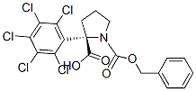 (2S)-1,2-Pyrrolidinedicarboxylic acid 2-(pentachlorophenyl)1-benzyl ester CAS#: 13673-56-8