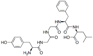 (2S)-2-[[(2S)-2-[[2-[[2-[[(2S)-2-amino-3-(4-hydroxyphenyl)propanoyl]amino]acetyl]amino]acetyl]amino]-3-phenylpropanoyl]amino]-4-methylpentanoic acid CAS#: 14-18-6