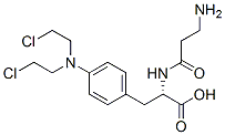(2S)-2-(3-aminopropanoylamino)-3-[4-[bis(2-chloroethyl)amino]phenyl]pr opanoic acid CAS#: 112710-37-9