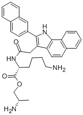 (2S)-2-AMINOPROPYL ESTER N2-[[2-(2-NAPHTHALENYL)-1H-BENZ[G]INDOL-3-YL]ACETYL]-D-LYSINE CAS#: 217480-27-8