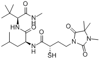 (2S)-3,3-dimethyl-2-methylamino-N-[(2S)-4-methyl-2-[[(2S)-2-sulfanyl-4 -(3,4,4-trimethyl-2,5-dioxo-imidazolidin-1-yl)butanoyl]amino]pentanoyl ]butanamide CAS#: 259188-38-0