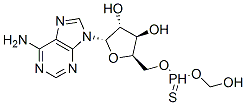 (2S,3R,4R,5R)-2-(6-aminopurin-9-yl)-5-[(hydroxy-methoxy-phosphinothioy l)oxymethyl]oxolane-3,4-diol CAS#: 107133-74-4
