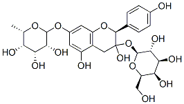 (2S,3R,4S,5R,6R)-2-[3,5-dihydroxy-2-(4-hydroxyphenyl)-7-[(2S,3R,4R,5S, 6S)-3,4,5-trihydroxy-6-methyl-oxan-2-yl]oxy-chroman-3-yl]oxy-6-(hydrox ymethyl)oxane-3,4,5-triol CAS#: 2392-95-2