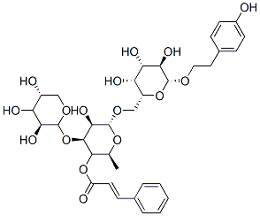 [(2S,3S,4R,5R,6R)-5-hydroxy-2-methyl-6-[[(2R,3R,4S,5R,6R)-3,4,5-trihyd roxy-6-[2-(4-hydroxyphenyl)ethoxy]oxan-2-yl]methoxy]-4-[(2S,3R,4S,5R)- 3,4,5-trihydroxyoxan-2-yl]oxy-oxan-3-yl] 3-phenylprop-2-enoate CAS#: 110219-94-8