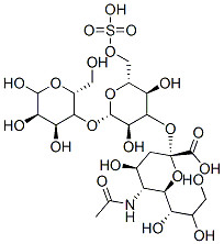 (2S,4S,5R,6R)-5-acetamido-2-[(2R,3S,4S,5R,6S)-3,5-dihydroxy-2-(sulfoox ymethyl)-6-[(2R,3R,4S,5R)-4,5,6-trihydroxy-2-(hydroxymethyl)oxan-3-yl] oxy-oxan-4-yl]oxy-4-hydroxy-6-[(1S,2R)-1,2,3-trihydroxypropyl]oxane-2- carboxylic acid CAS#: 22352-48-3