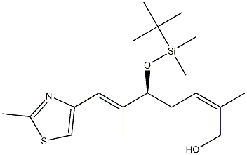 (-)-(2Z,5S,6E)-5-{[tert-Butyl(dimethyl)silyl]oxy}-2,6-dimethyl-7-(2-methyl-1,3-thiazol-4-yl)hepta-2,6-dien-1-ol CAS#: 218614-16-5