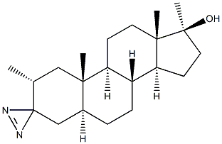 (2alpha,5alpha,17beta)-2,17-Dimethylspiro[androstane-3,3'-[3H]diazirin]-17-ol CAS#: 2398-55-2