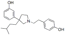 3-[1-[2-(4-Hydroxyphenyl)ethyl]-3-(3-methylbutyl)-3-pyrrolidinyl]phenol CAS#: 27452-89-7