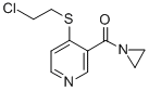 3-(1-Aziridinylcarbonyl)-4-(2-chloroethylthio)pyridine CAS#: 13096-21-4