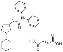 3-(1-Cyclohexyl-3-pyrrolidinyl)-1,1-diphenyl-urea fumarate CAS#: 20070-52-4