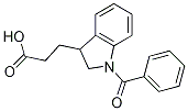 3-(1-benzoyl-2,3-dihydro-1H-indol-3-yl)propanoic acid CAS#: 18749-79-6