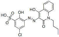 3-[(1-butyl-1,2-dihydro-4-hydroxy-2-oxo-3-quinolyl)azo]-5-chloro-2-hydroxybenzenesulphonic acid CAS#: 24014-78-6
