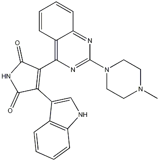 3-(1H-Indol-3-yl)-4-[2-(4-methylpiperazin-1-yl)quinazolin-4-yl]pyrrole-2,5-dione CAS#: 425637-18-9