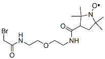 3-(2-(2-(2-BROMOACETAMIDO)ETHOXY)ETHYLCARBAMOYL)PROXYL, FREE RADICAL CAS#: 100900-39-8