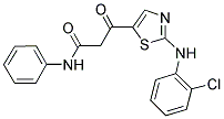 3-[2-(2-CHLOROANILINO)-1,3-THIAZOL-5-YL]-3-OXO-N-PHENYLPROPANAMIDE CAS#: 241488-51-7