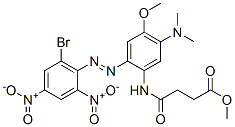 3-[[2-[(2,4-Dinitro-6-bromophenyl)azo]-4-methoxy-5-(dimethylamino)phenyl]aminocarbonyl]propionic acid methyl ester CAS#: 26381-22-6