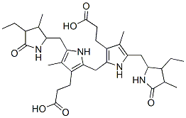 3-[2-[[3-(2-carboxyethyl)-5-[(3-ethyl-4-methyl-5-oxo-pyrrolidin-2-yl)methyl]-4-methyl-1H-pyrrol-2-yl]methyl]-5-[(4-ethyl-3-methyl-5-oxo-pyrrolidin-2-yl)methyl]-4-methyl-1H-pyrrol-3-yl]propanoic acid CAS#: 17095-63-5