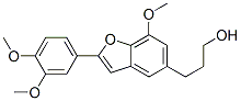 3-[2-(3,4-Dimethoxyphenyl)-7-methoxybenzofuran-5-yl]-1-propanol CAS#: 17375-66-5