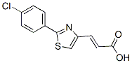 3-[2-(4-chlorophenyl)-1,3-thiazol-4-yl]prop-2-enoic acid CAS#: 21278-79-5