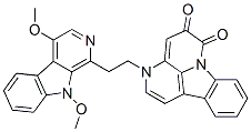 3-[2-(4,9-Dimethoxy-9H-pyrido[3,4-b]indol-1-yl)ethyl]-3H-indolo[3,2,1-de][1,5]naphthyridine-5,6-dione CAS#: 101219-62-9
