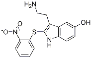 3-(2-Amino-ethyl)-2-(2-nitro-phenylsulfanyl)-1H-indol-5-ol CAS#: 102250-06-6
