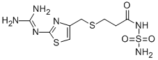 [3-[[[2-(Diaminomethyleneamino)-4-thiazolyl]methyl]thio]propionyl]sulfamide CAS#: 106433-44-7