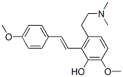 3-[2-(Dimethylamino)ethyl]-6-methoxy-2-[(E)-2-(4-methoxyphenyl)ethenyl]phenol CAS#: 2609-29-2