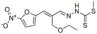 3-[2-(Ethoxymethyl)-3-(5-nitro-2-furyl)allylidene]dithiocarbazic acid methyl ester CAS#: 20091-93-4