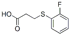 3-[(2-FLUOROPHENYL)THIO]PROPANOIC ACID CAS#: 21243-09-4