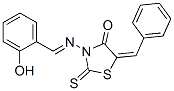 3-[[(2-Hydroxyphenyl)methylene]amino]-5-(phenylmethylene)-2-thioxo-4-thiazolidinone CAS#: 1438-25-1