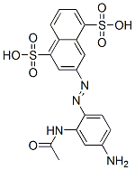 3-[[2-(acetylamino)-4-aminophenyl]azo]naphthalene-1,5-disulphonic acid CAS#: 117-88-4