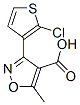 3-(2-chloro-3-thienyl)-5-methylisoxazole-4-carboxylic acid CAS#: 14483-57-9