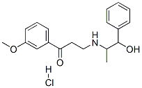 3-[(2-hydroxy-1-methyl-2-phenylethyl)amino]-3'-methoxypropiophenone hydrochloride CAS#: 16648-69-4