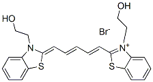 3-(2-hydroxyethyl)-2-[5-[3-(2-hydroxyethyl)-3H-benzothiazol-2-ylidene]penta-1,3-dienyl]benzothiazolium bromide CAS#: 18371-33-0