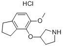 3-[(2,3-DIHYDRO-5-METHOXY-1H-INDEN-4-YL)OXY]-PYRROLIDINE HYDROCHLORIDE CAS#: 213007-95-5
