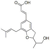 3-[2,3-Dihydro-2-(2-hydroxy-1-methylethyl)-7-(3-methyl-2-butenyl)benzofuran-5-yl]propenoic acid CAS#: 114590-54-4