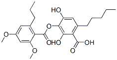 3-[(2,4-Dimethoxy-6-propylbenzoyl)oxy]-2,4-dihydroxy-6-pentylbenzoic acid CAS#: 2879-80-3